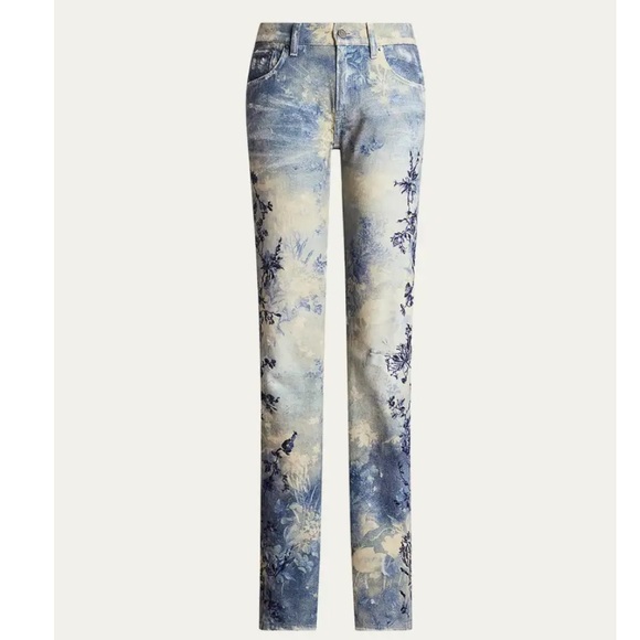 RALPH LAUREN COLLECTION RUNWAY 2024 EMBELLISHED STRAIGHT LEG JEANS SIZE US 28 - Picture 2 of 7